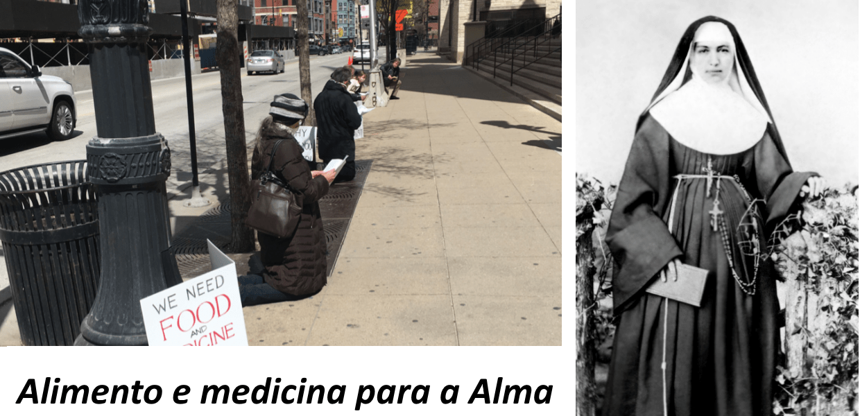 No momento, você está visualizando Católicos em Chicago, rezam em frente à Catedral, na Sexta Feira Santa. Resistência e Fé