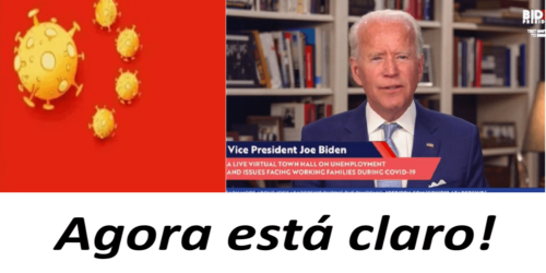 Joe Biden confessa: usar do pânico (coronavírus) para impulsionar a Revolução