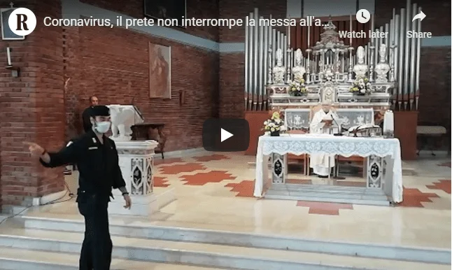 No momento, você está visualizando Sacerdote italiano se recusa a interromper a missa. Nossos cumprimentos
