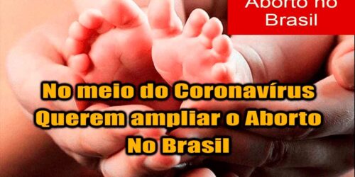 ESQUERDA EM AÇÃO – DURANTE EPIDEMIA do CORONAVÍRUS, QUEREM AMPLIAR o ABORTO no BRASIL