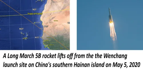Mais um fracasso espacial da China: cai foguete lançado 5 de maio