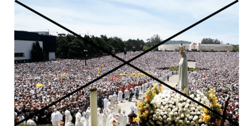 Fátima, 13 de maio: 3.500 agentes e zero devotos. Hipertrofia do instinto de conservação