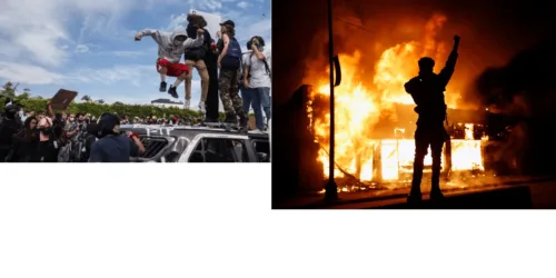 Antifa (terrorista) e agitadores insuflam protestos, saques, depredações nos EUA
