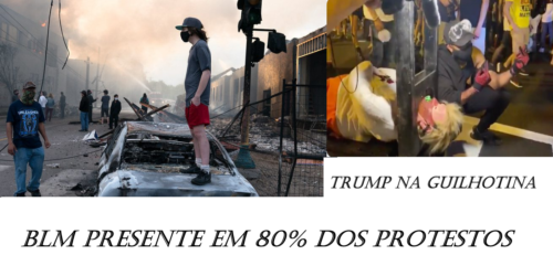 Black Lives Matter: 570 protestos violentos. Esquerda fracassa lá e cá!