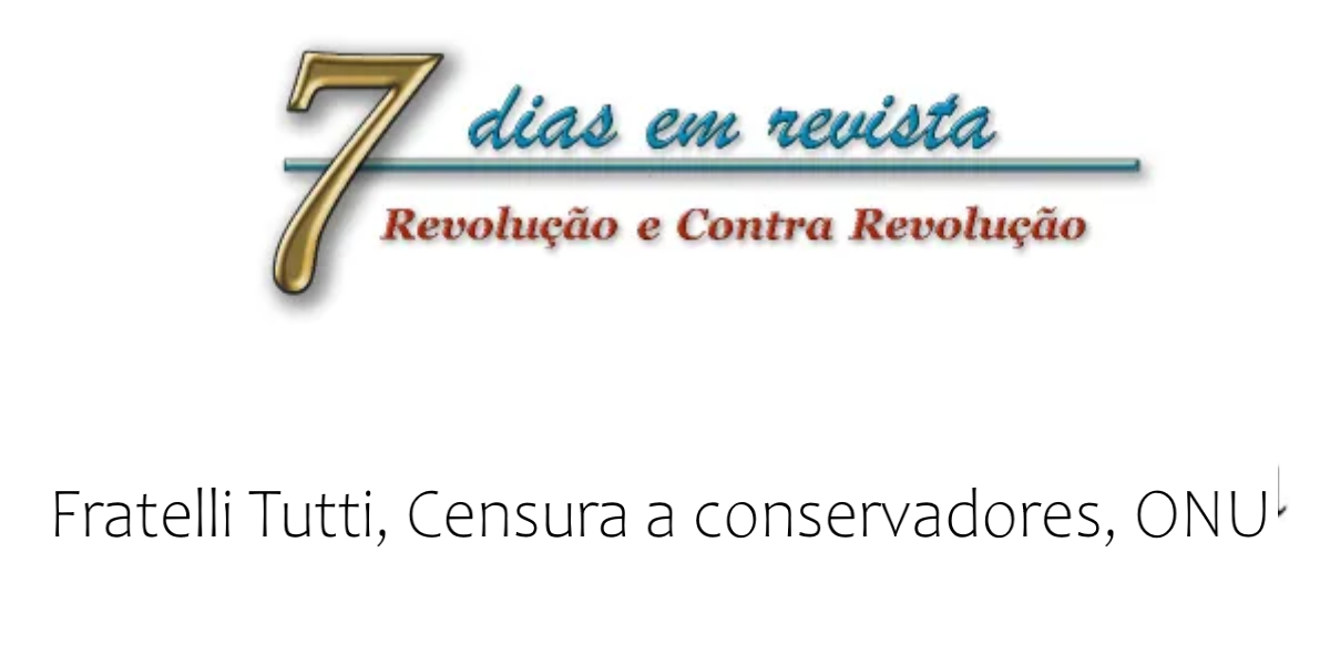No momento, você está visualizando Fratelli tutti: acesse nosso Site. Facebook, Twitter censuram conservadores