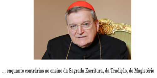 Cardeal Burke recorda o ensinamento católico sobre a homossexualidade