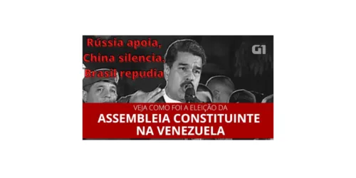 Rússia (de Putin) legitima eleições na Venezuela. Reação do Brasil