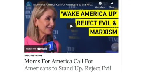 “Mães pela America”, em defesa dos EUA contra o marxismo