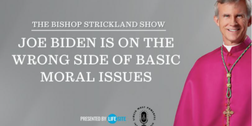 Bispo Strickland: Biden está do lado errado (moral)