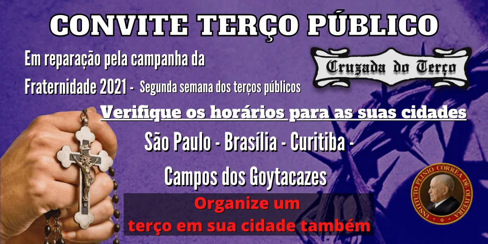 No momento, você está visualizando Terços públicos em reparação a Campanha da Fraternidade – segunda semana