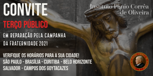 Terços públicos em reparação a Campanha da Fraternidade 2021