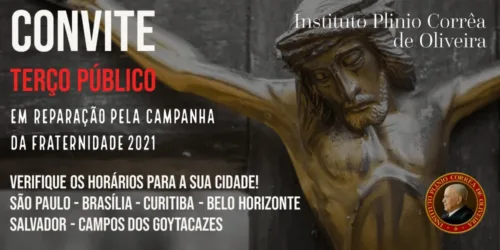 Terços públicos em reparação a Campanha da Fraternidade 2021