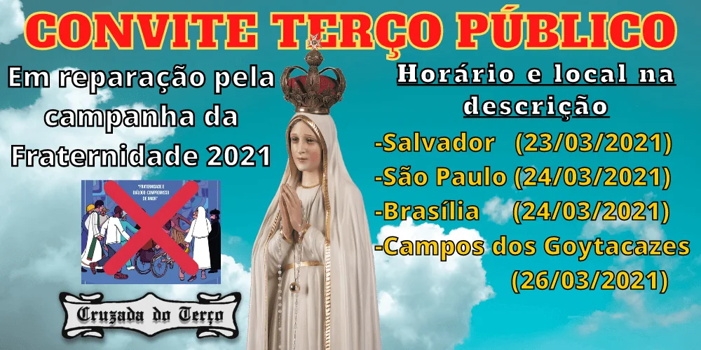 No momento, você está visualizando Terço público em reparação pela Campanha da Fraternidade