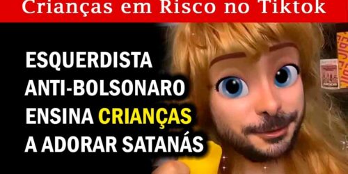 ESQUERDISTA ANTI-BOLSONARO ENSINA CRIANÇAS a ADORAR SATANÁS no TIKTOK