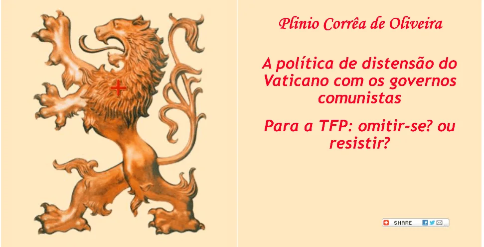 No momento, você está visualizando A indispensável resistência à TL e esquerda católica
