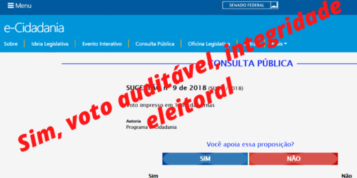 Por que as esquerdas temem as urnas? Voto auditável, integridade eleitoral!