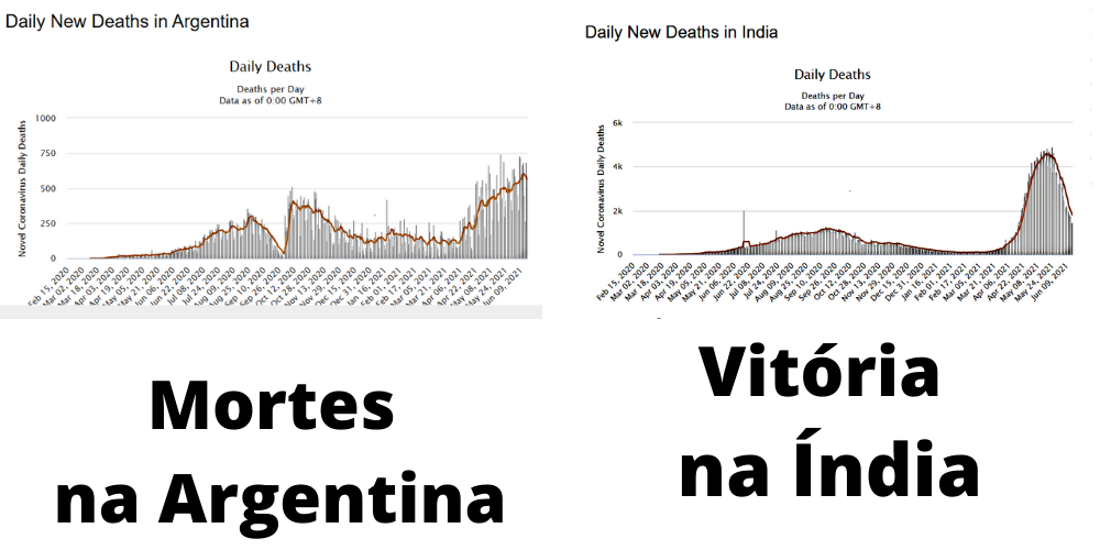 No momento, você está visualizando Argentina e Índia: gráficos sobre a Covid-19 que a Mídia ignora