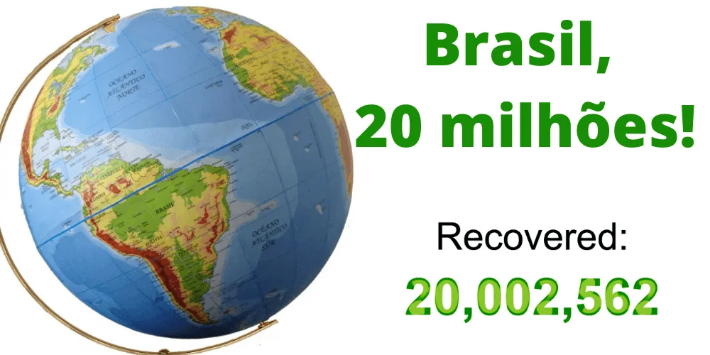 No momento, você está visualizando 200 milhões curados (covid), Brasil 20 mi