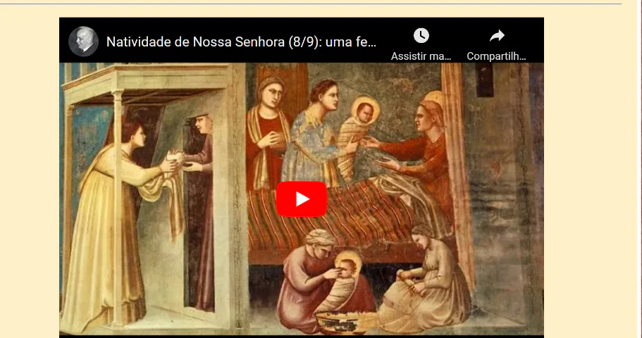 No momento, você está visualizando Natividade de Nossa Senhora: três auges