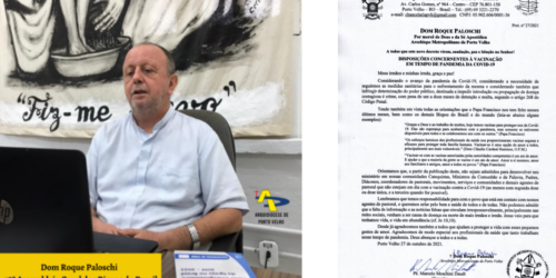 Arquidiocese de Porto Velho impõe o passaporte sanitário pastoral