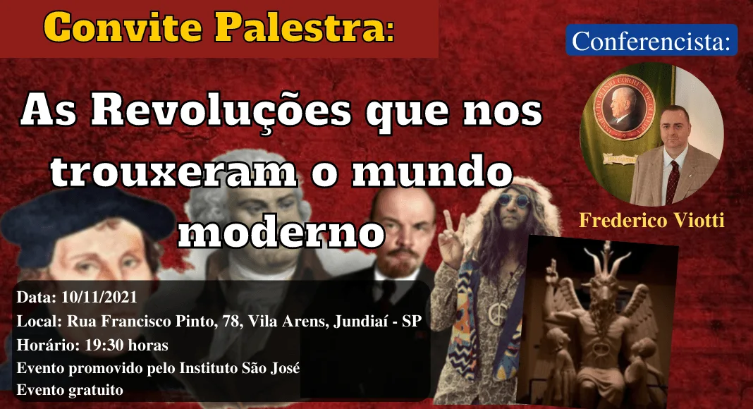 No momento, você está visualizando Palestra: As Revoluções que nos trouxeram o mundo moderno – 10/11/2021