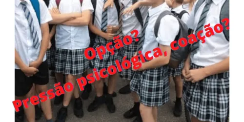 Meninos! “usem saias”; novo passo no preconceito contra o Criador