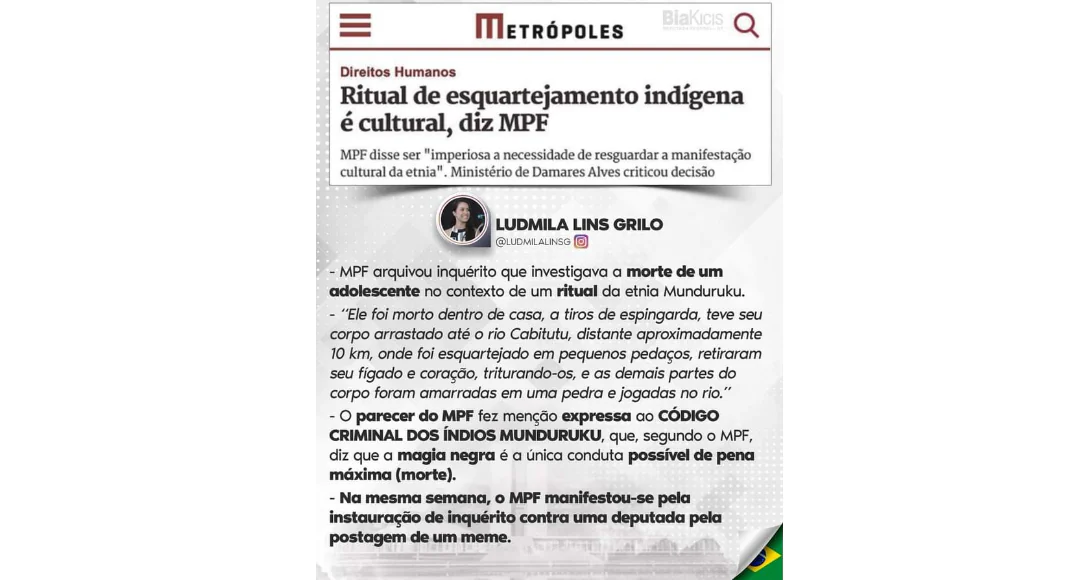 No momento, você está visualizando Breves … ritual da morte, documento para o Sínodo da Amazônia
