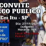 Terço em Itu, sábado: Reparação à Missa Afro – 27/12/2021