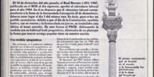 TFP-Covadonga (1988) na defesa da Imaculada Conceição