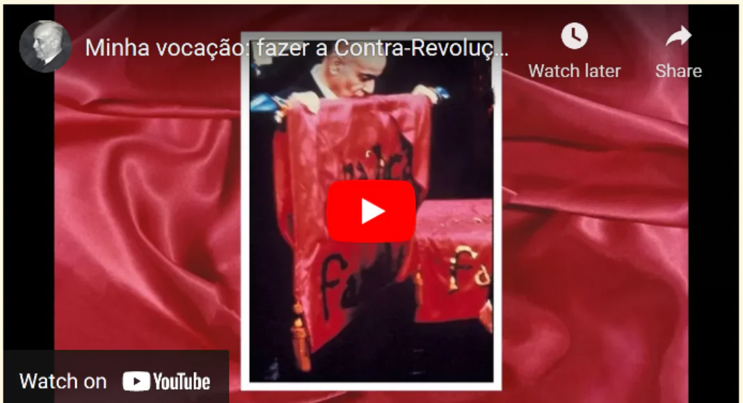 No momento, você está visualizando Minha vocação: fazer a Contra-Revolução