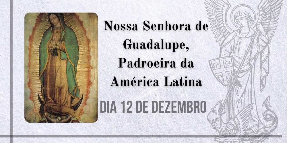 No momento, você está visualizando 12/12 – Nossa Senhora de Guadalupe, Padroeira da América Latina