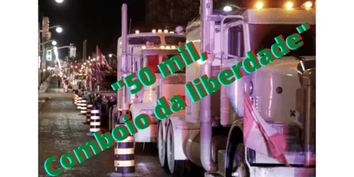 Caminhoneiros canadenses contra o Mandato de Vacina