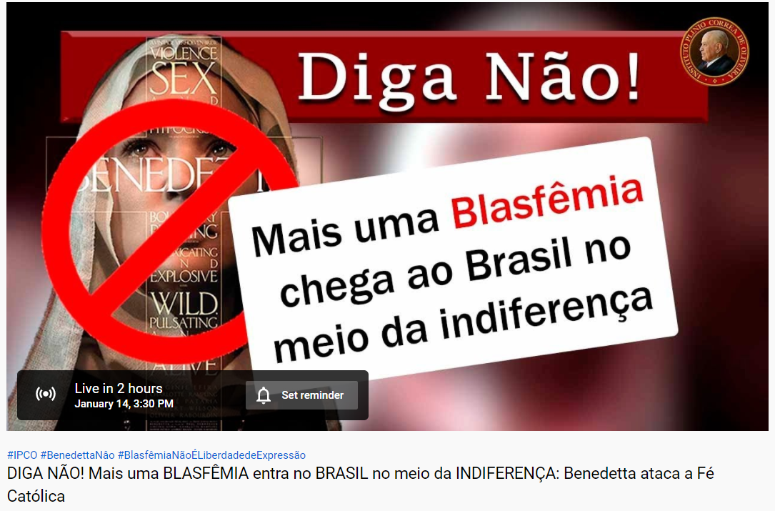 No momento, você está visualizando Diga NÃO às blasfêmias contra a Fé Católica