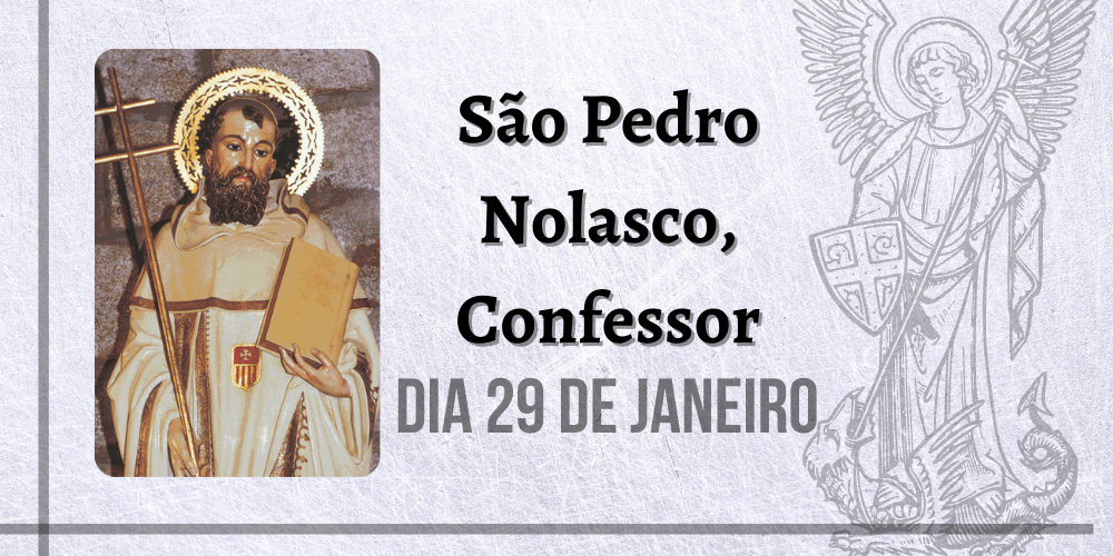 No momento, você está visualizando 29/01 – São Pedro Nolasco, Confessor
