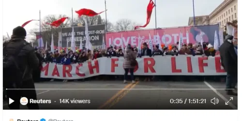 Breves: Marcha pela Vida (WDC) com a presença da TFP americana