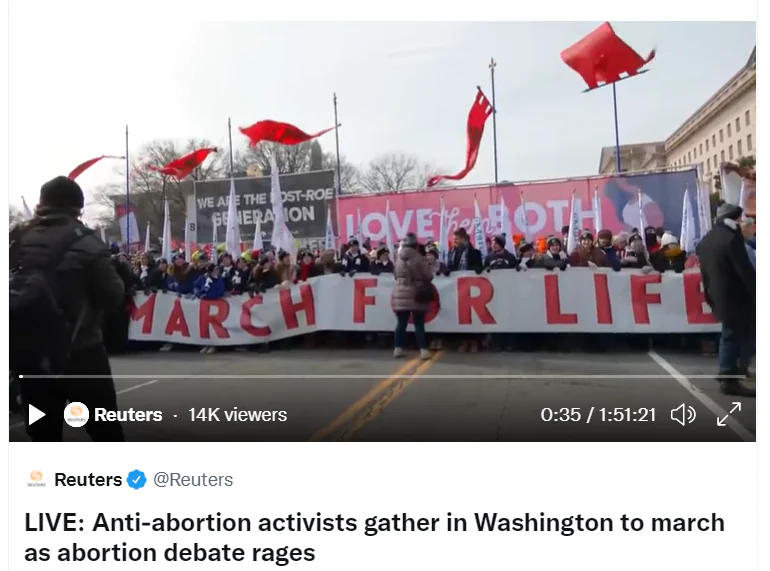 No momento, você está visualizando Breves: Marcha pela Vida (WDC) com a presença da TFP americana