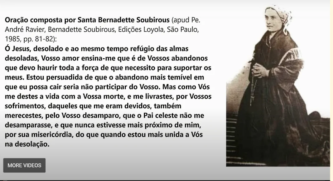 No momento, você está visualizando Oração de Santa Bernadette a Jesus desolado e refúgio das almas desoladas
