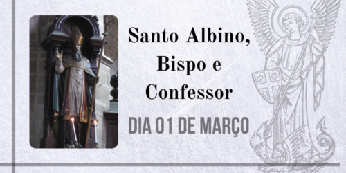 01/03 – Santo Albino, Bispo e Confessor