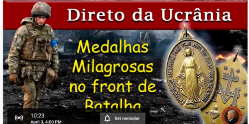 TFP distribui Medalha Milagrosa na linha de frente dos soldados ucranianos