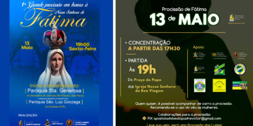 Fátima, Caminhada 13 de Maio: venha participar conosco!