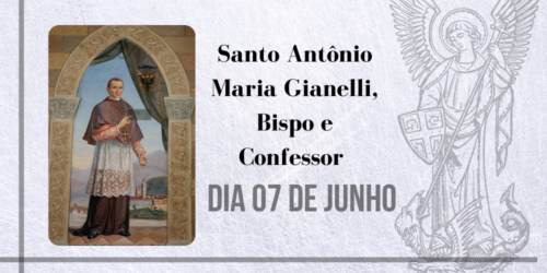 07/06 – Santo Antônio Maria Gianelli, Bispo e Confessor