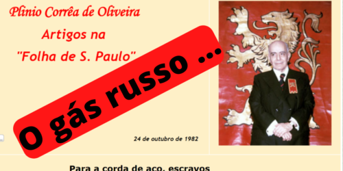 Lições da História: subserviência da Europa ao gás russo…