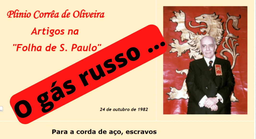 No momento, você está visualizando Lições da História: subserviência da Europa ao gás russo…
