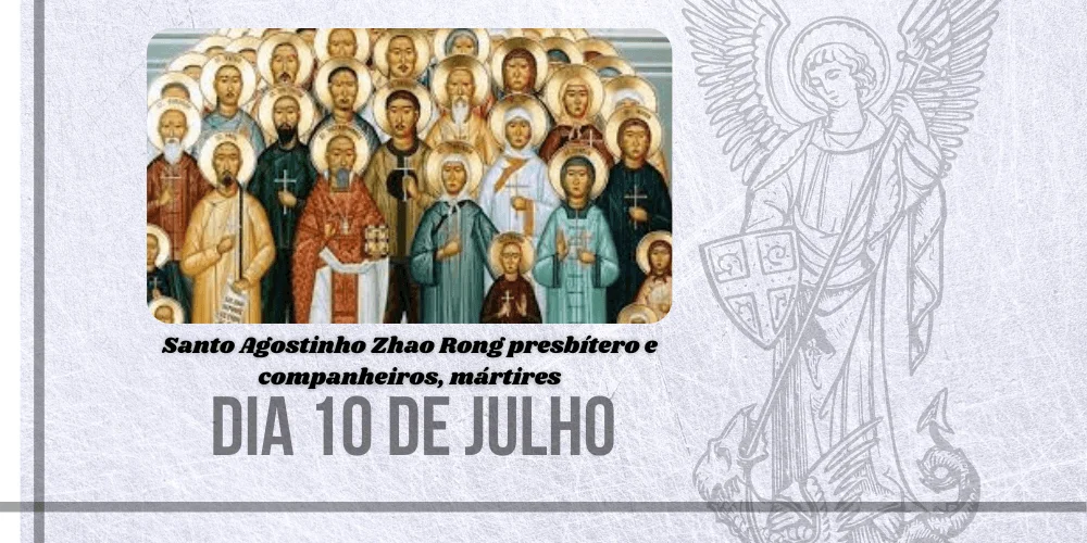 No momento, você está visualizando 10/07 – Santo Agostinho Zhao Rong presbítero e companheiros, mártires