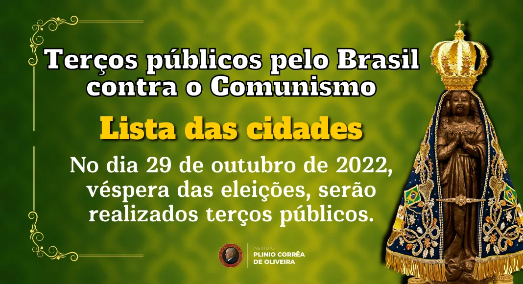 No momento, você está visualizando Dia 29 – Terços Públicos contra o comunismo – Participe e organize