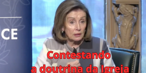 Nancy Pelosi, esquerda católica, quer dar lições a arcebispo