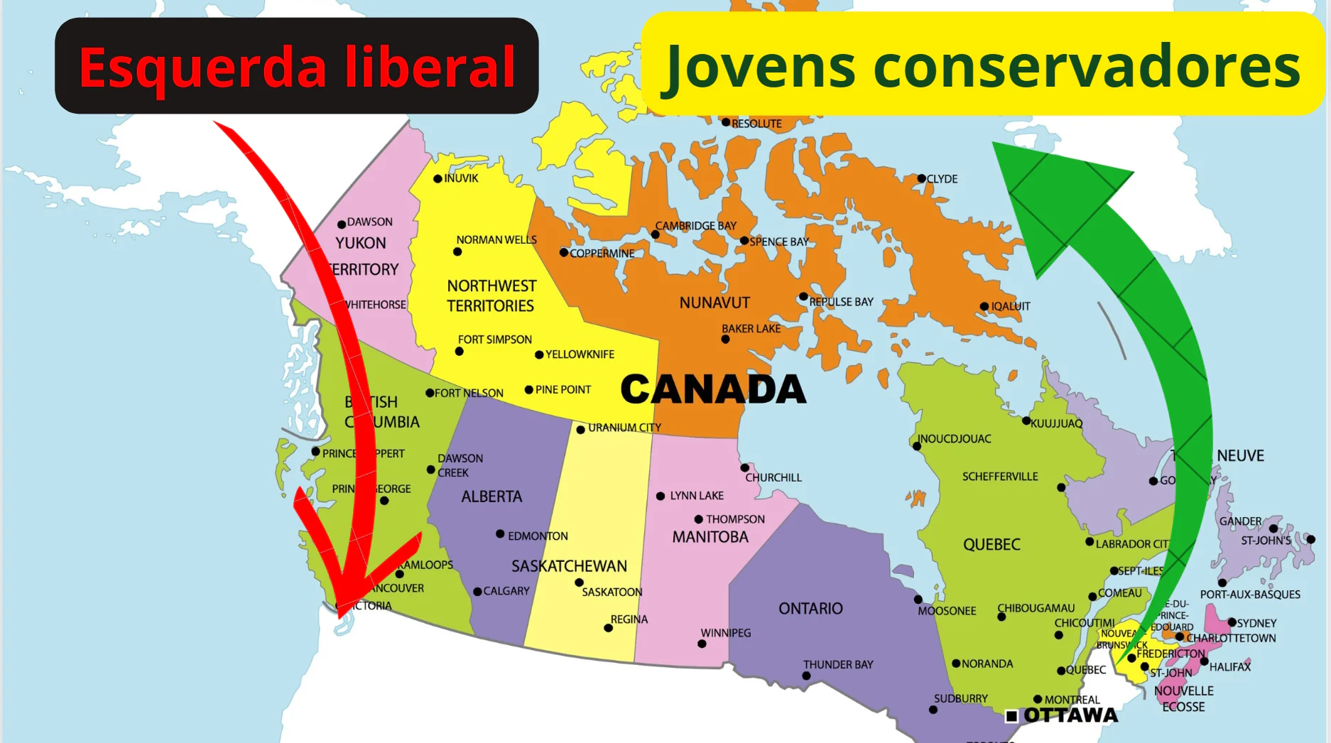 No momento, você está visualizando Jovens canadenses rejeitam a esquerda e optam por conservadores