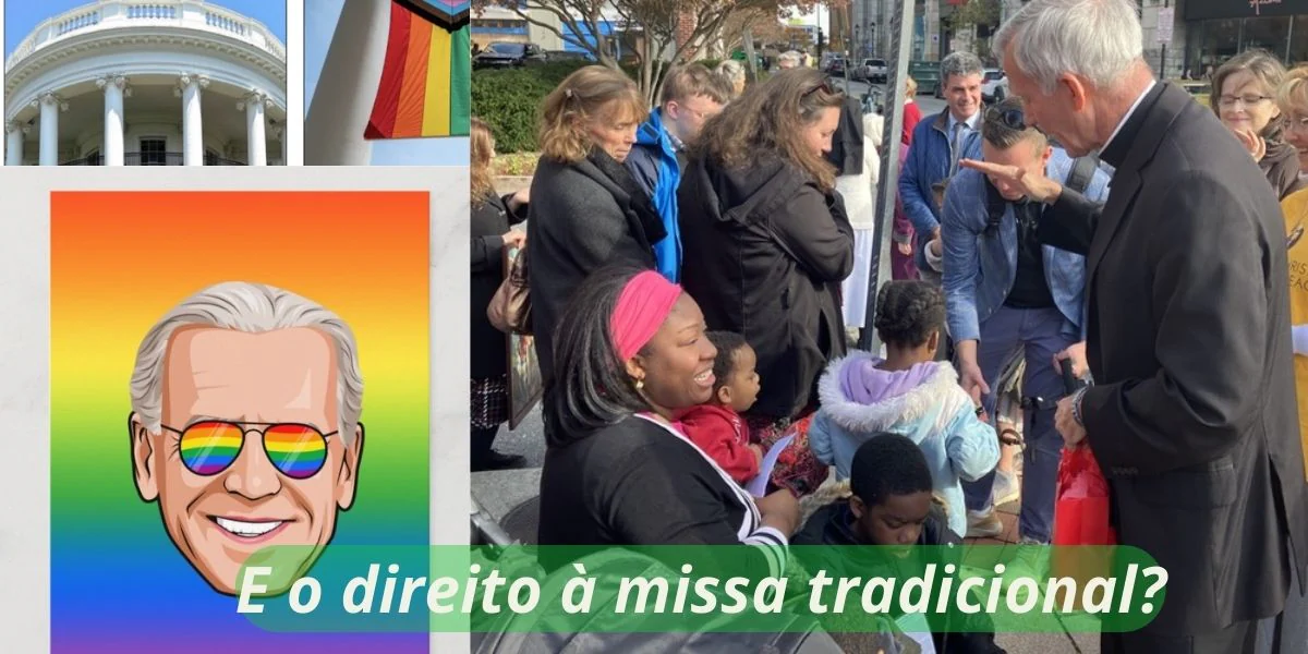 No momento, você está visualizando Enquanto Biden sustenta ideologia lgbt … Mãe de família contrata canonista para ter acesso à missa tridentina