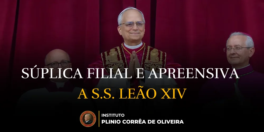 No momento, você está visualizando Súplica filial e apreensiva a S.S. Leão XIV