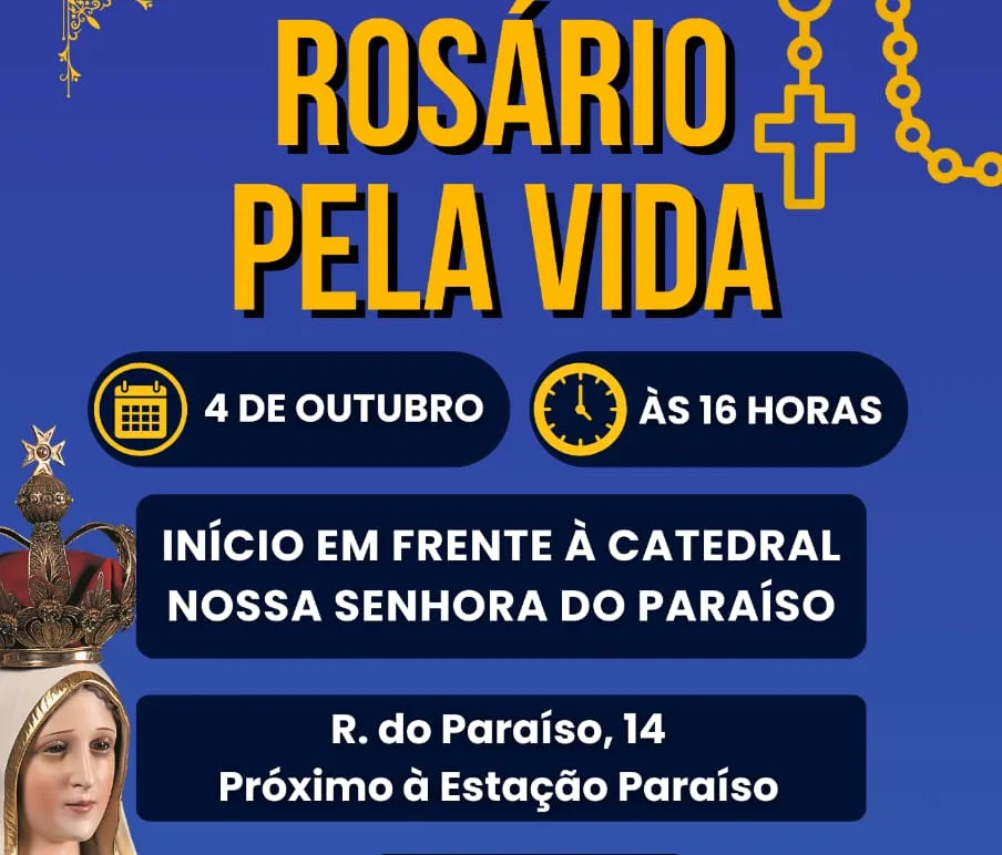 Convite – Rosário pela Vida – um chamado contra o aborto